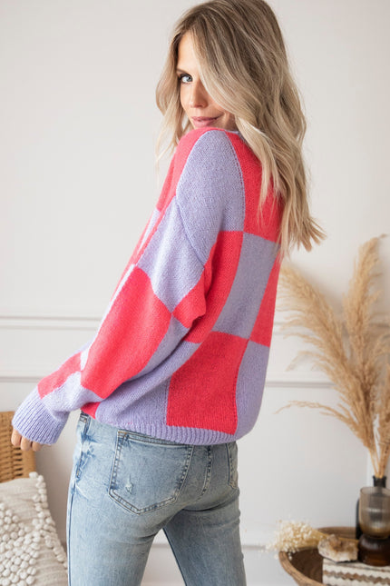 Chess Coral/Lila - Trui