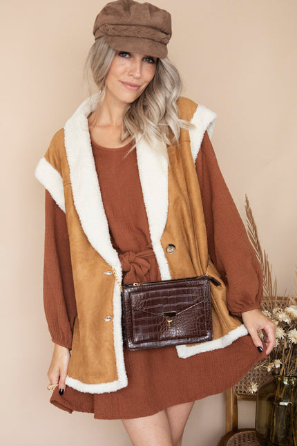 Classy Croco Brown - Handtas