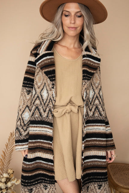 Soft Squares & Stripes Beige/Brown - Jas