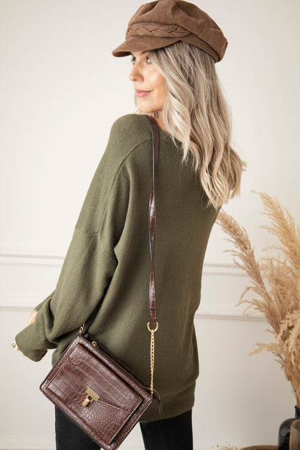 Comfy Billie Kaki - Trui