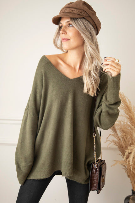Comfy Billie Kaki - Trui