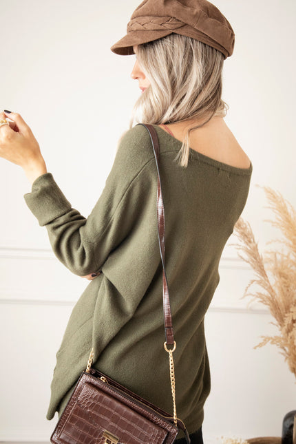 Comfy Billie Kaki - Trui