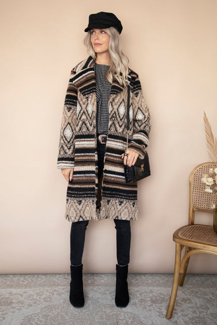 Soft Squares & Stripes Beige/Brown - Jas