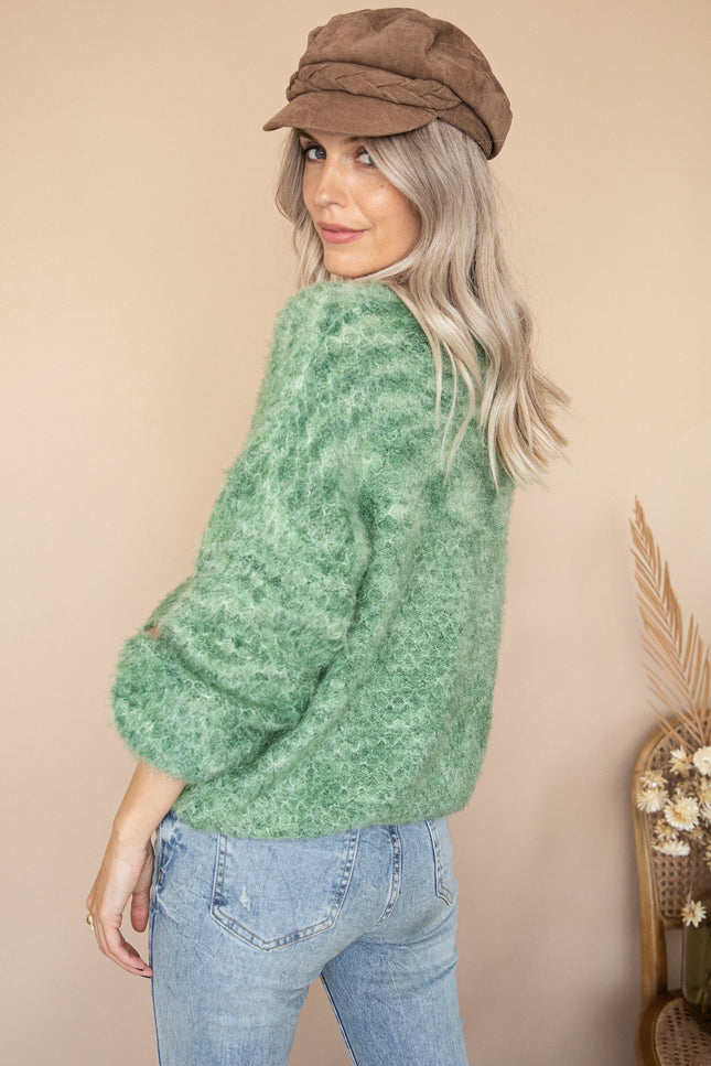 Fluffy Feels Green - Trui