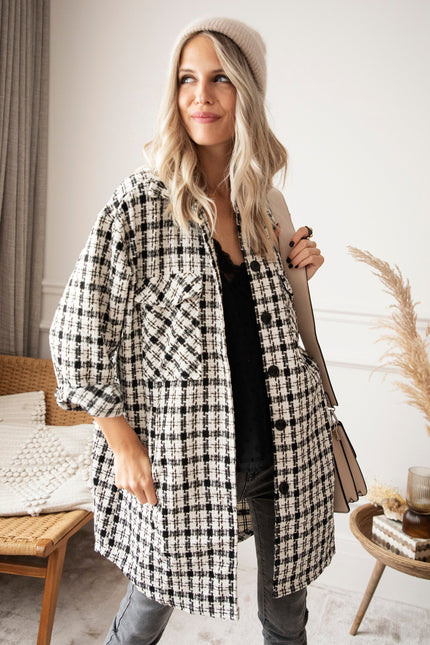 Most-Loved Pattern In Fall Black/White - Vest