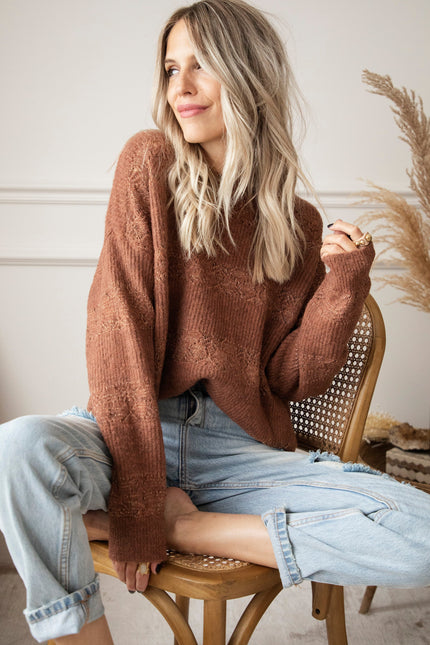 Sparkles & Stripes Caramel - Trui