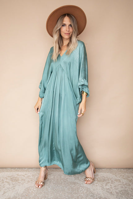 You Are Special Dark Mint - Maxi Jurk