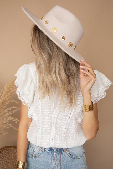 New Cowgirl In Town Beige - Hoed