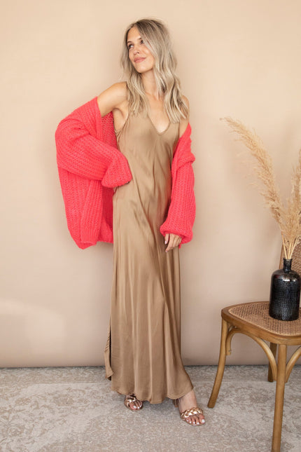 Silky Beauty Gold - Maxi Jurk