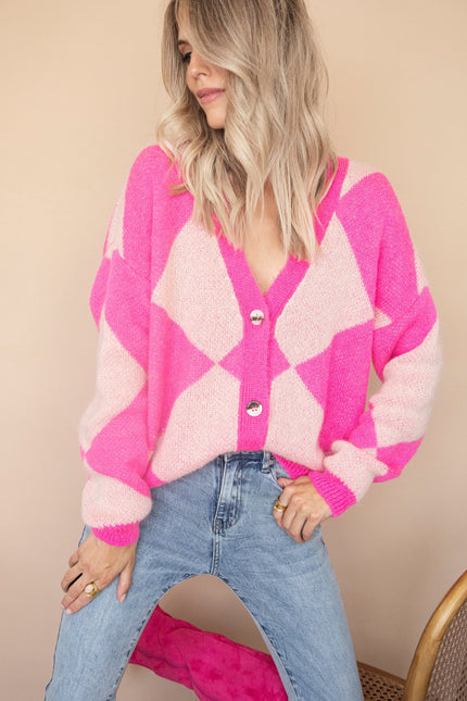 All Square Fuchsia - Vest