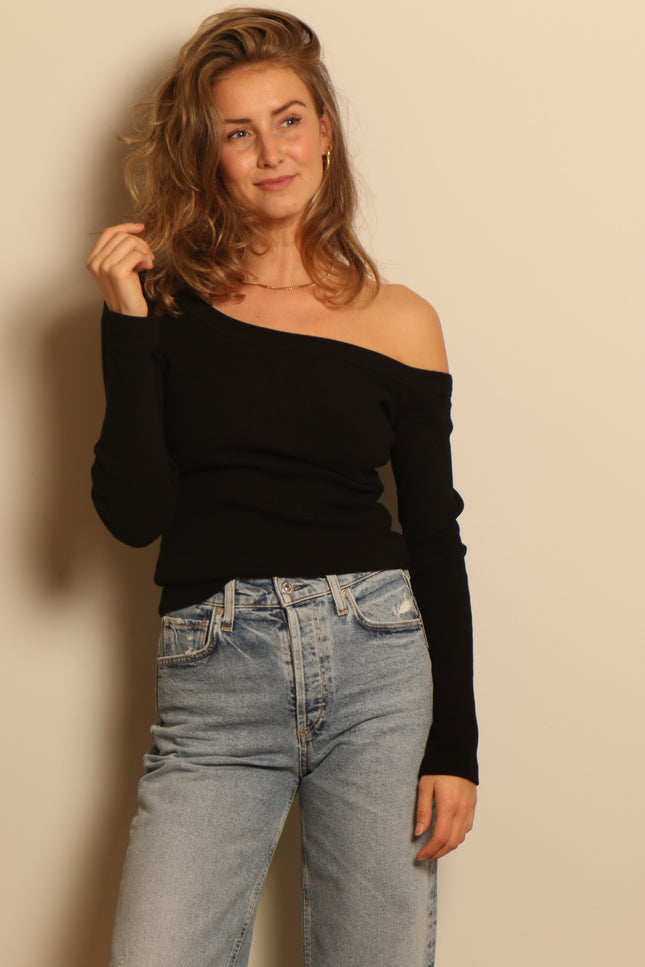 Citizens of Humanity - top - Wren off the shoulder - black