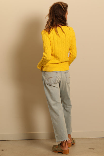 Ralph Lauren - sweater - JULIANNA-LONG SLEEVE-PULLOVER - trainer yellow