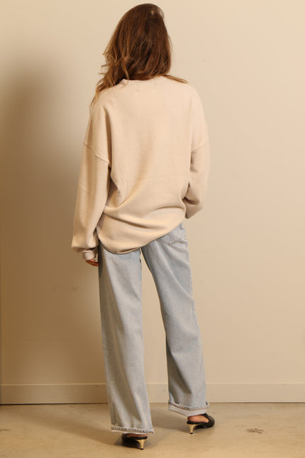 Extreme Cashmere - sweater - 53 crew hop - chalk