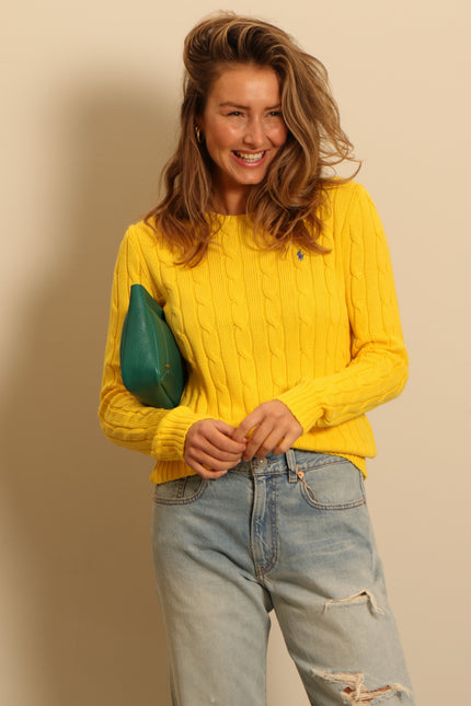 Ralph Lauren - sweater - JULIANNA-LONG SLEEVE-PULLOVER - trainer yellow