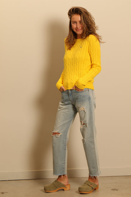 Ralph Lauren - sweater - JULIANNA-LONG SLEEVE-PULLOVER - trainer yellow