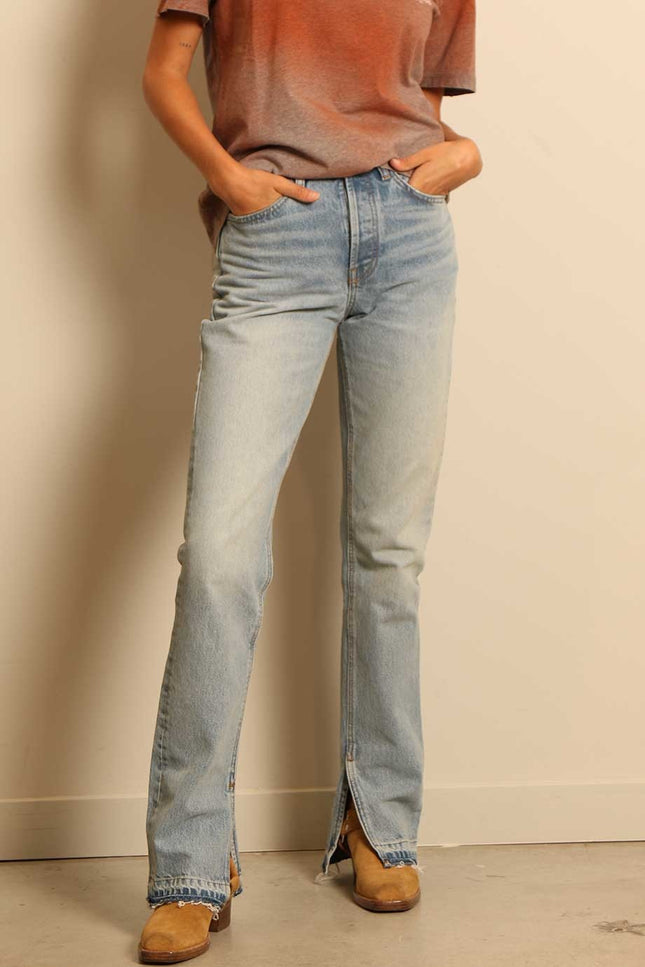 Re/Done - jeans - 70S High Rise Skinny Boot - opal indigo