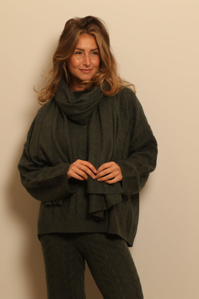 Lisa Yang - shawl - Paris - Olive