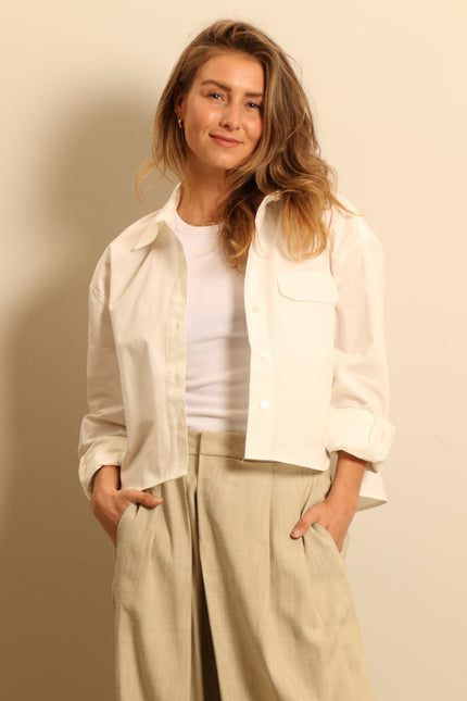 Anine Bing - Blouse - Travis Shirt - white