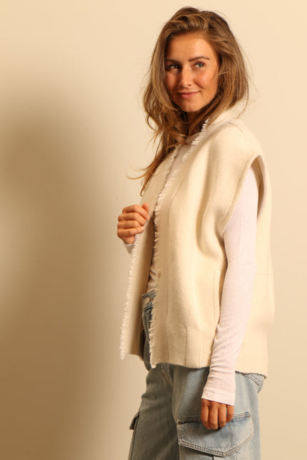 Lisa Yang - Vest - Lucina - Cream