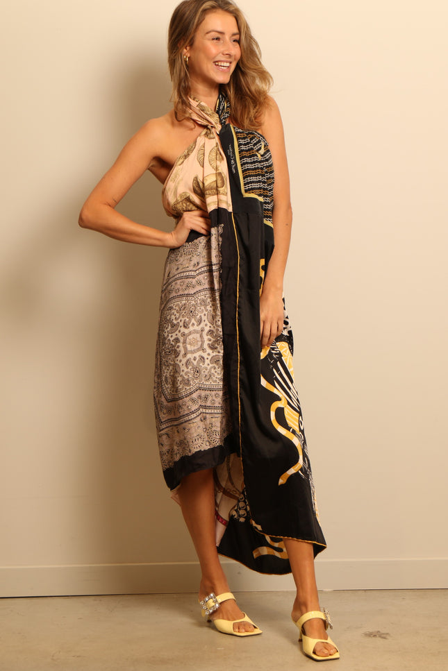 1/OFF - dress - Dress Designer Scarf Maxi E - multi