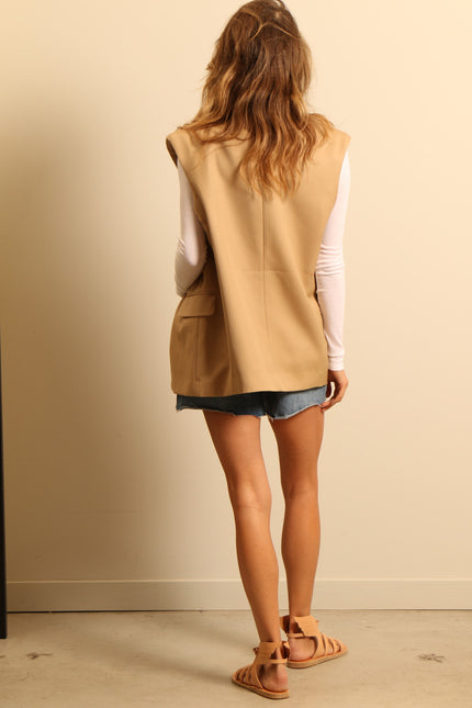 Anine Bing - gilet - TAY VEST - deep sand