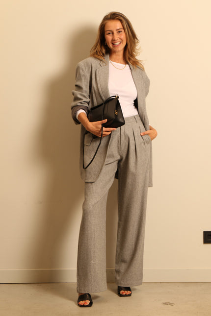 Denimist - blazer - Deconstructed - grey