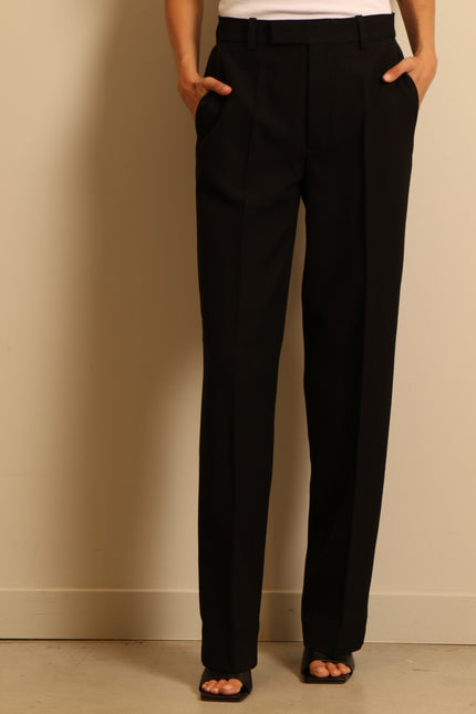 RÓHE - pants - Straight leg tailored - noir