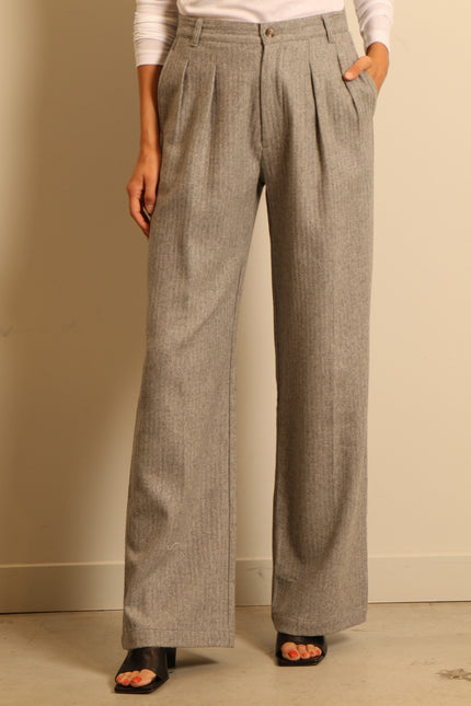 Denimist - pants - Double pleat - grey