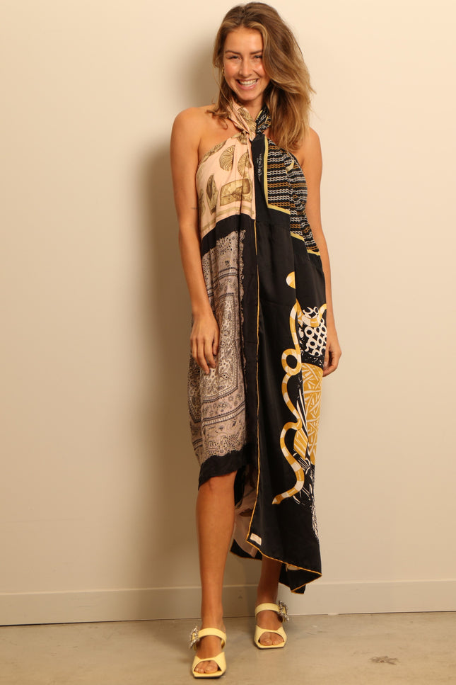 1/OFF - dress - Dress Designer Scarf Maxi E - multi