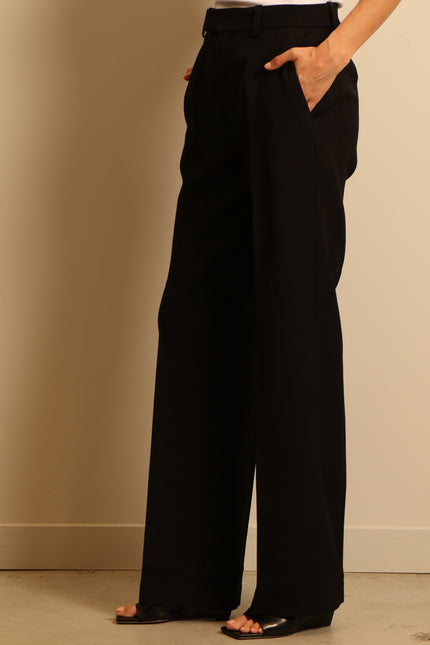 RÓHE - pants - Straight leg tailored - noir