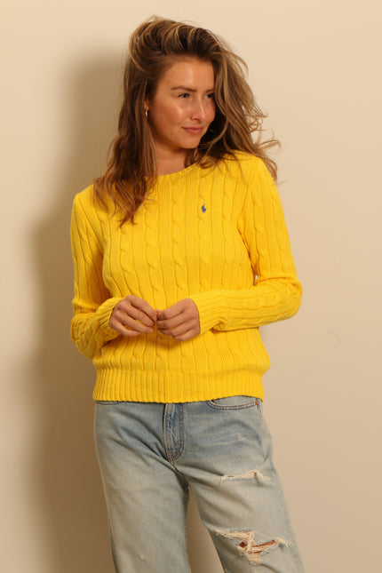 Ralph Lauren - sweater - JULIANNA-LONG SLEEVE-PULLOVER - trainer yellow