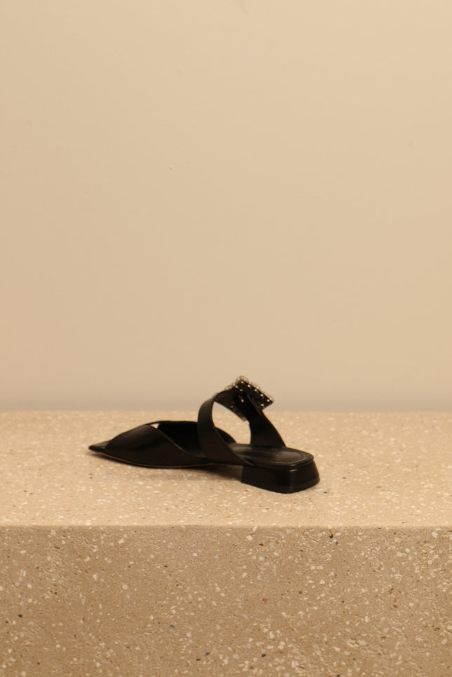 Morobé - sandalen - Amalia 01 - black satin