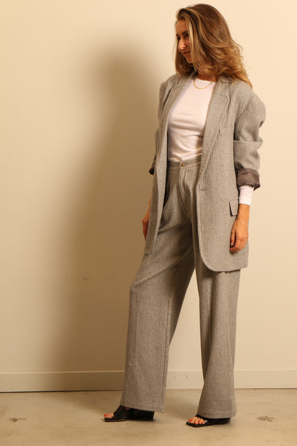 Denimist - blazer - Deconstructed - grey