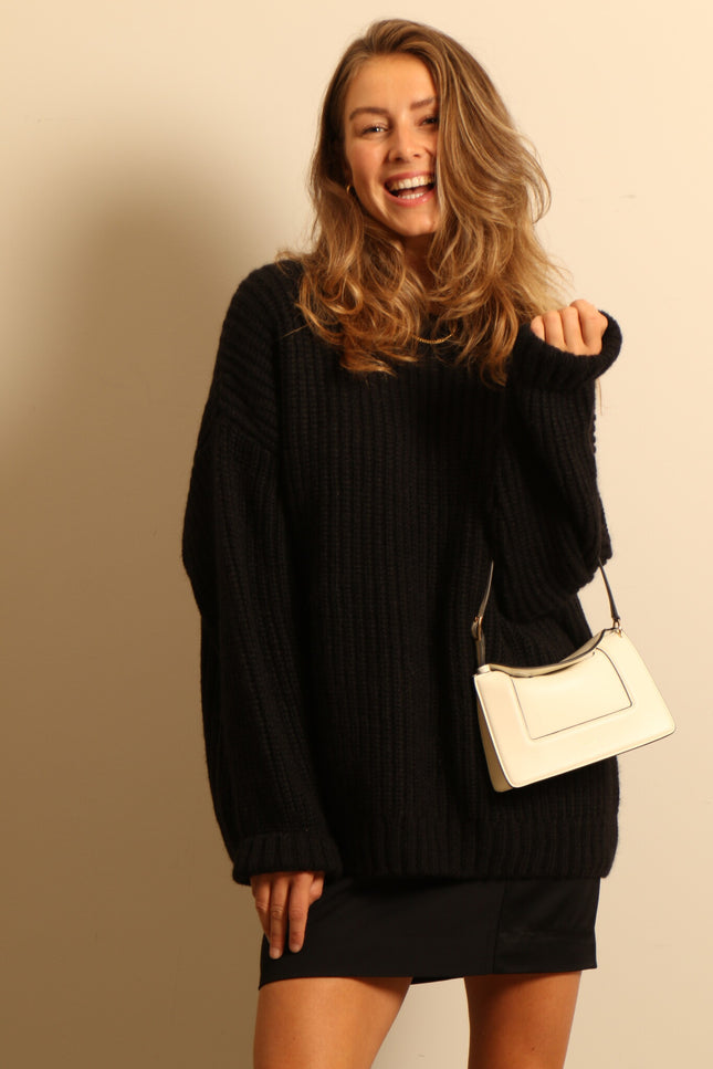 Anine Bing - sweater - Sydney  - black