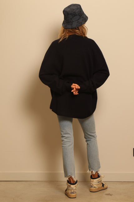 Extreme Cashmere - sweater - 53 crew hop - navy