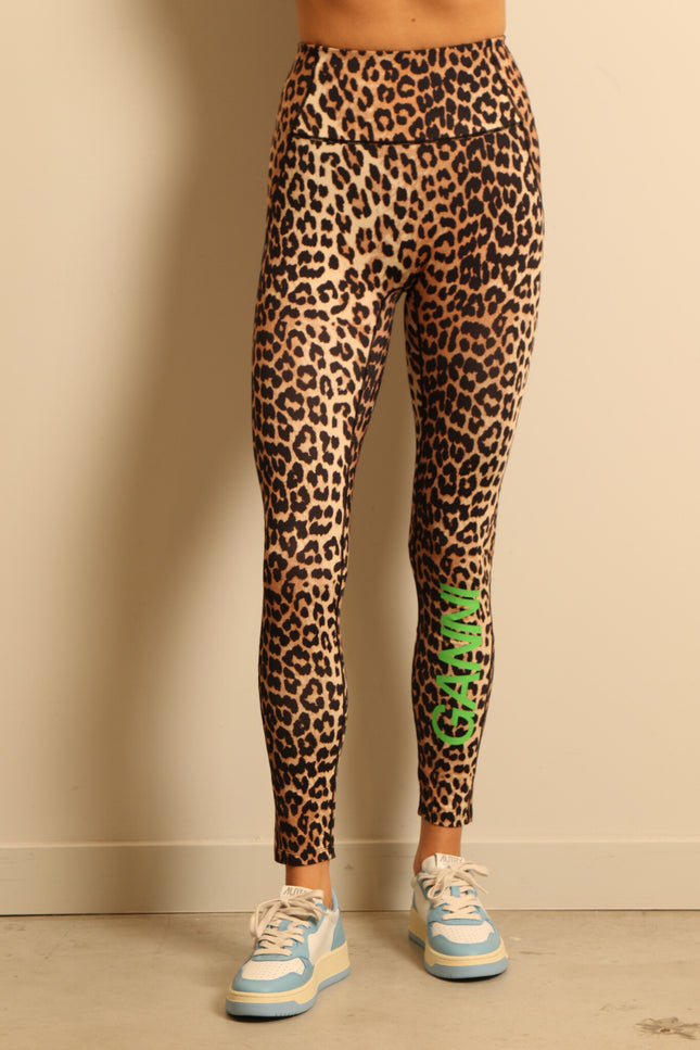 Ganni - legging - T3486 Active Ultra High Waist - Leopard