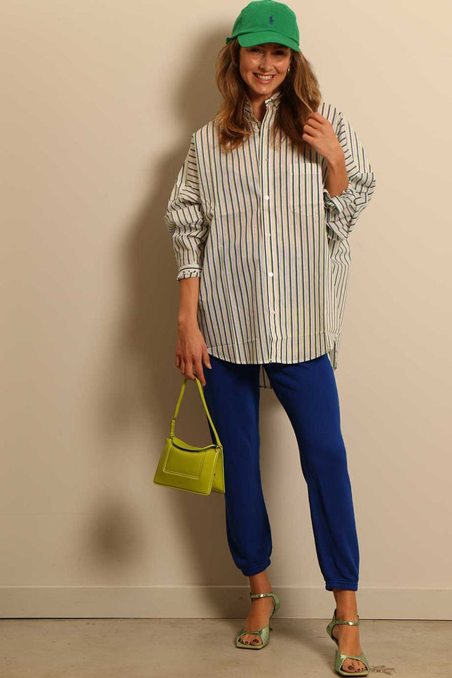 Blanca - blouse - Ricard Shirt - blue/green